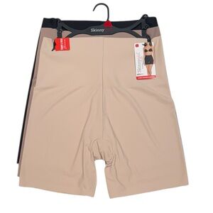 SKINNYGIRL 3 Pack Laser Shaping Shorts Tummy Thigh Slimmer Shapewear NWT Large